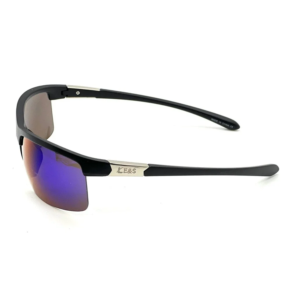 Mens Sunglasses Blue Mirror Lens Driving Fishing Sport UV Protection Comfortable